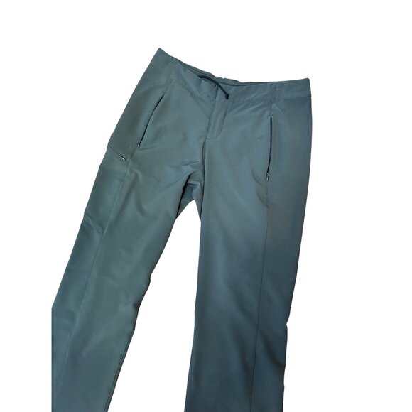 REI Womens Gray Outdoor Trail Pants Size 8 With Zippered Pockets & Adjustable Wa - Picture 2 of 6